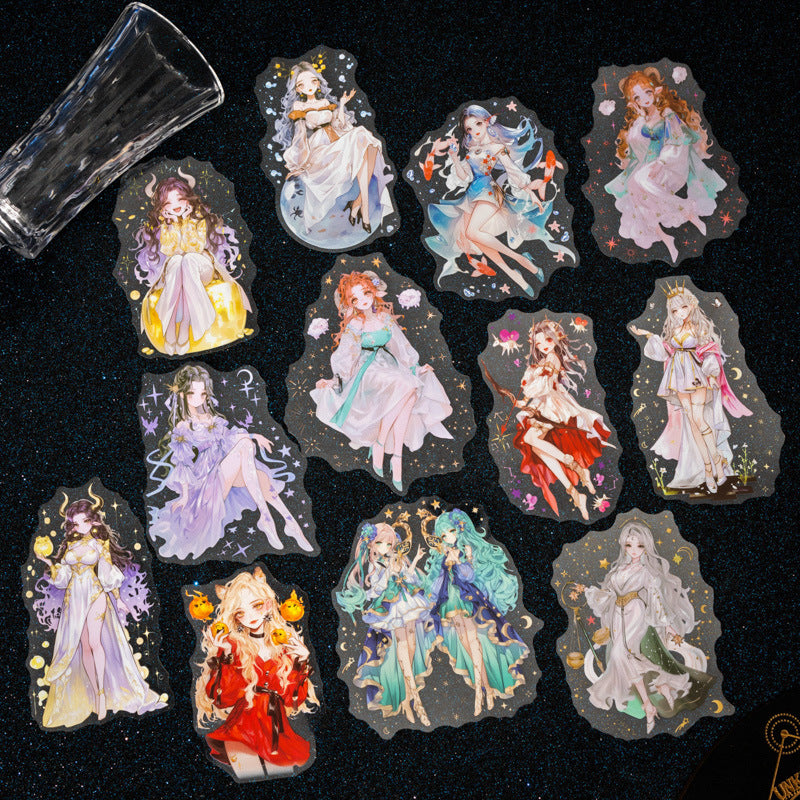 10pcs zodiac sticker pack (S25071201)
