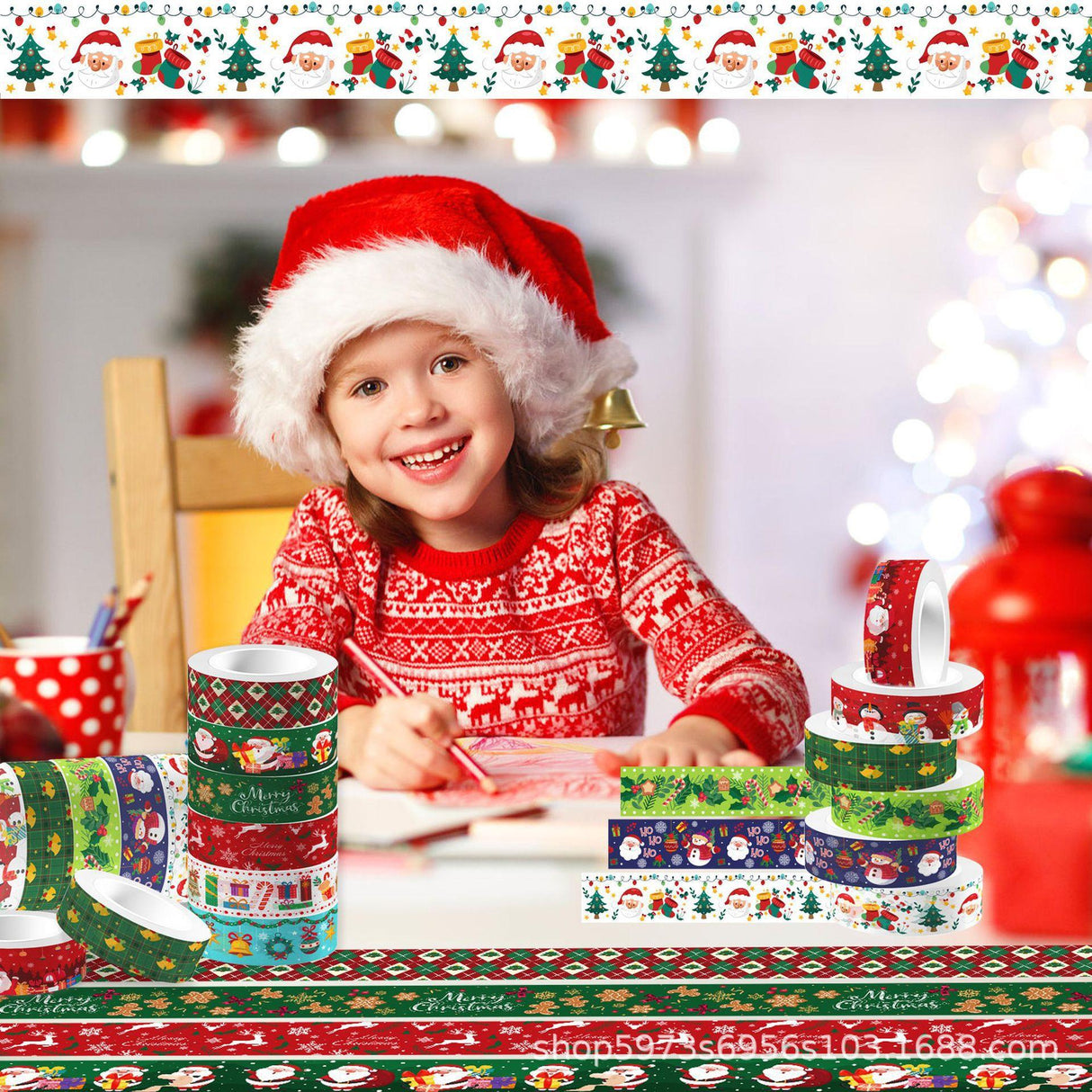 12rolls christmas washi-tape(T26033004)