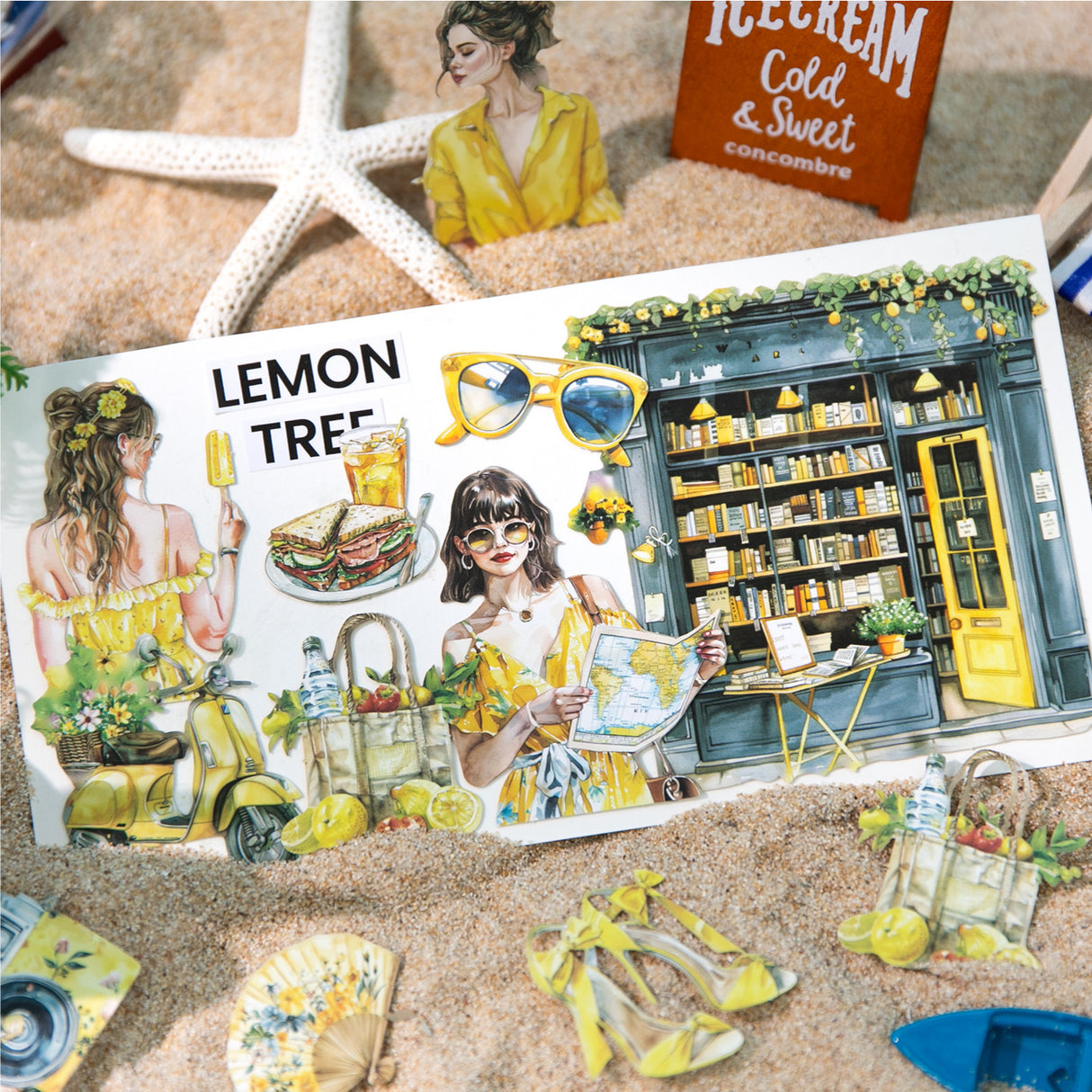 20pcs summer holiday sticker pack (S25071001)