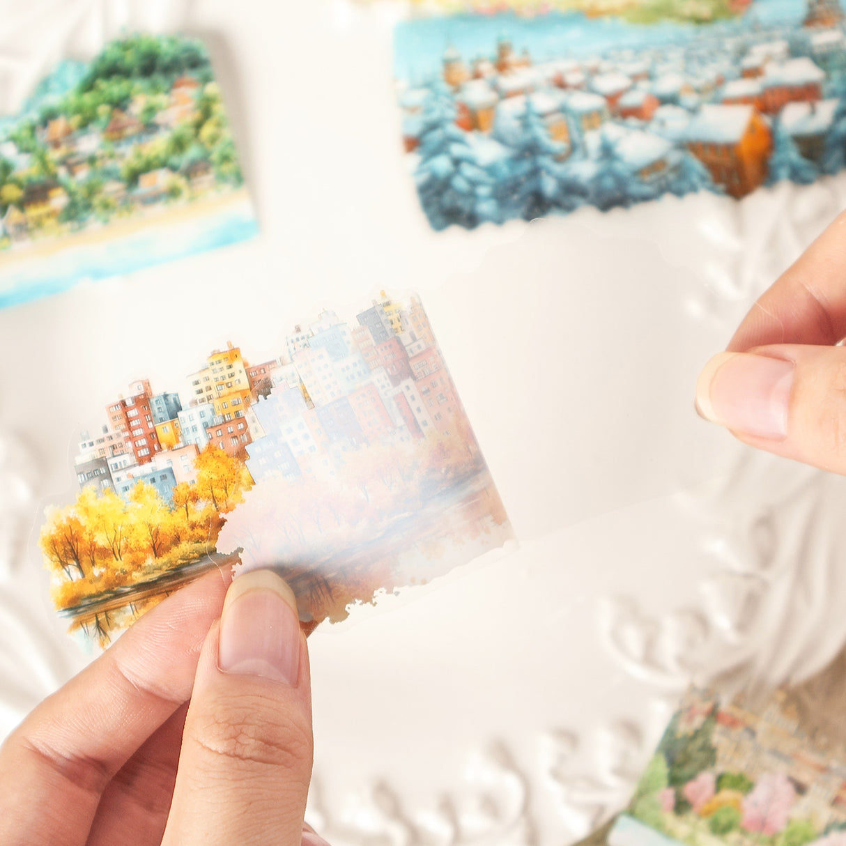 10pcs season landscape PET-sticker pack (S25080301)