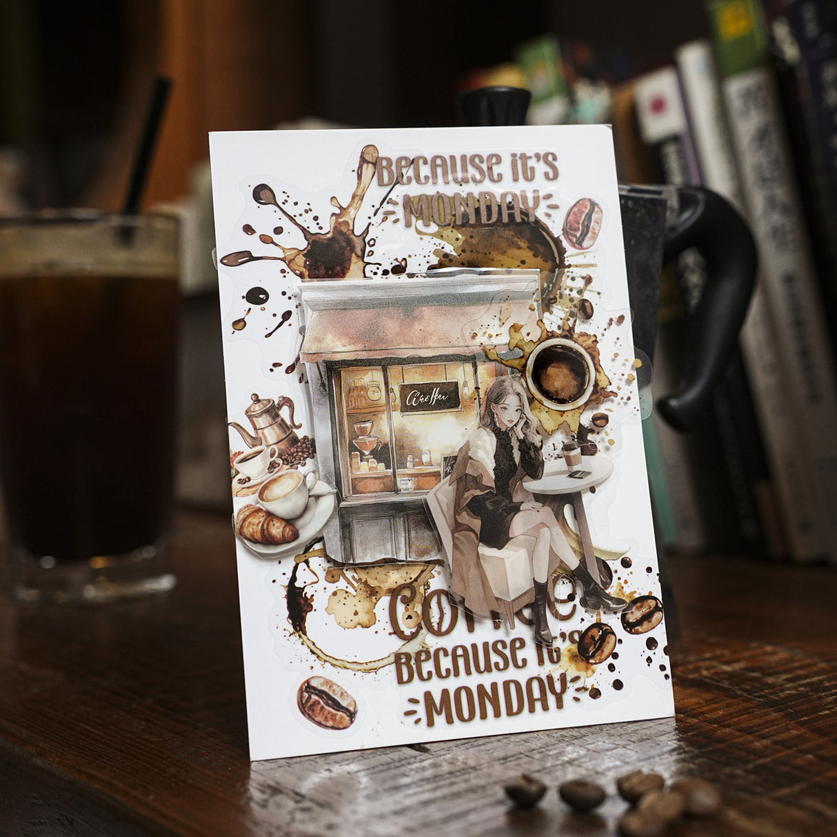 20pcs coffee sticker pack (S25071003)