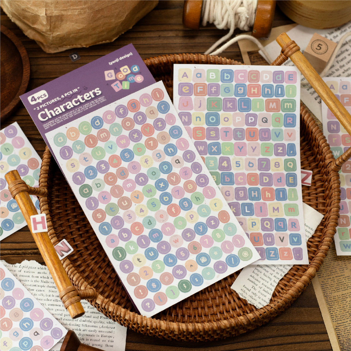 4sheets letter sticker pack(S26090106)