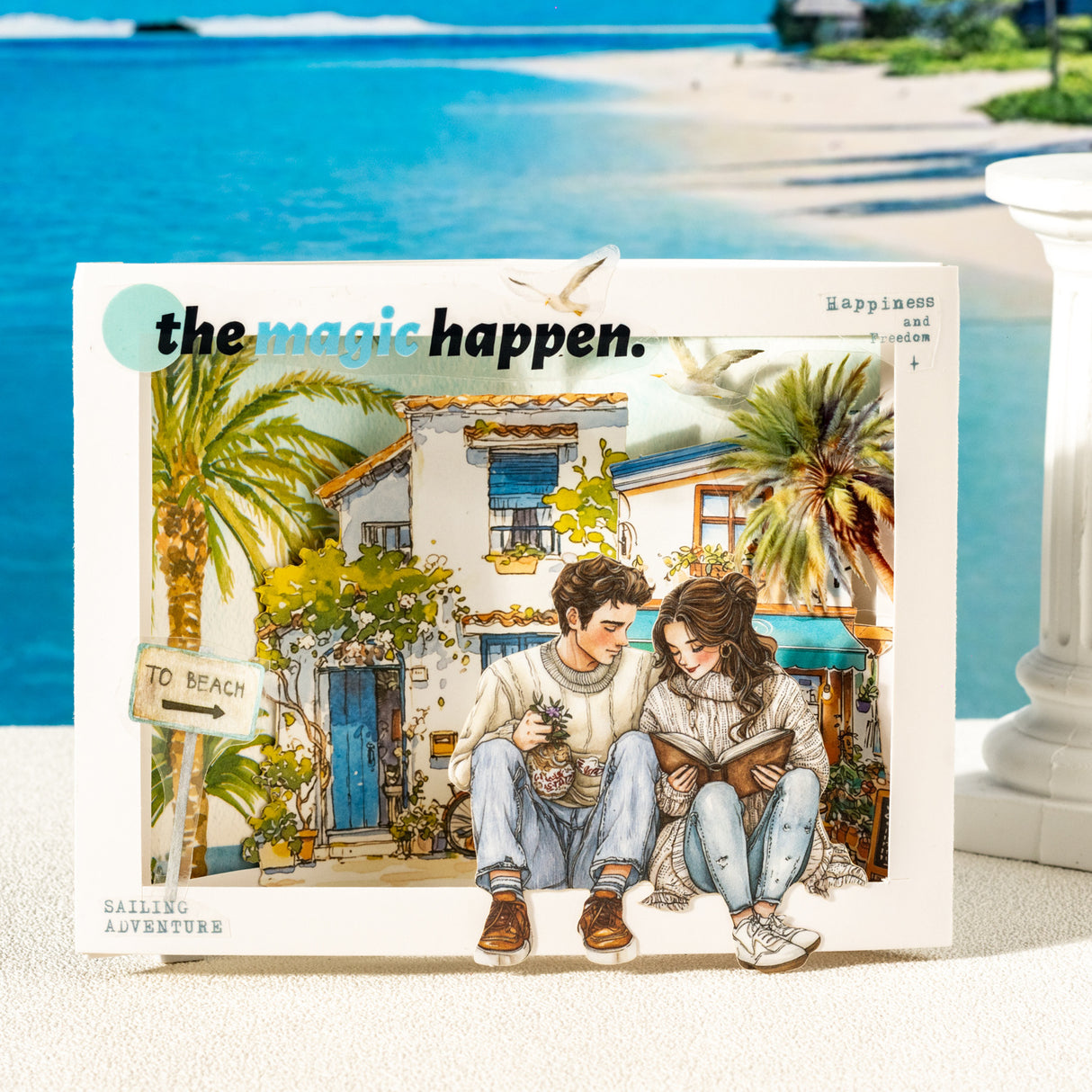 100pcs couple life sticker box (S25071506)