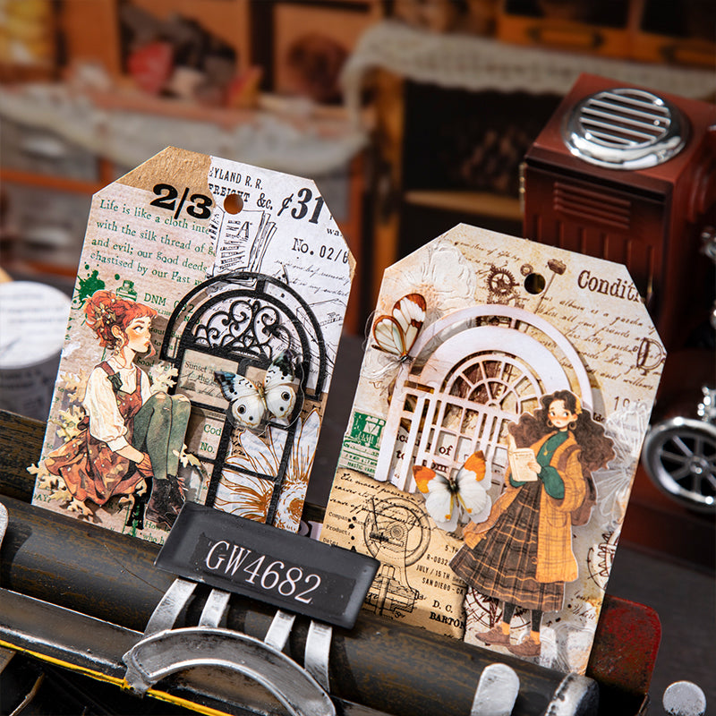 1 roll vintage manuscript washi-tape (T25110603)