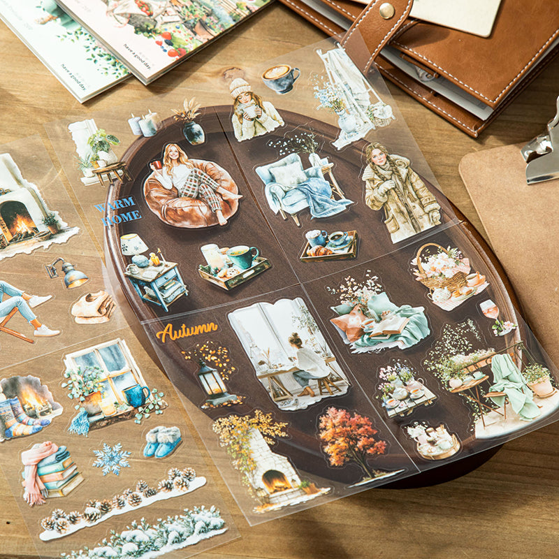Season PET+Washi sticker book 20pages