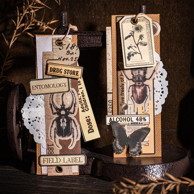 30pcs retro memory sticker+paper pack (P25101610)