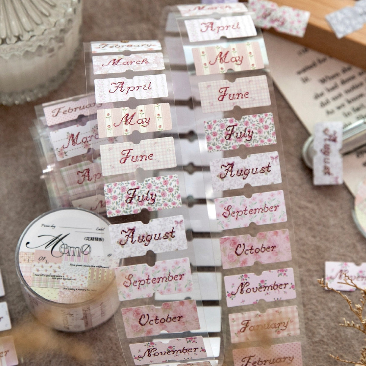 1 roll time sticker-tape(T26051509)
