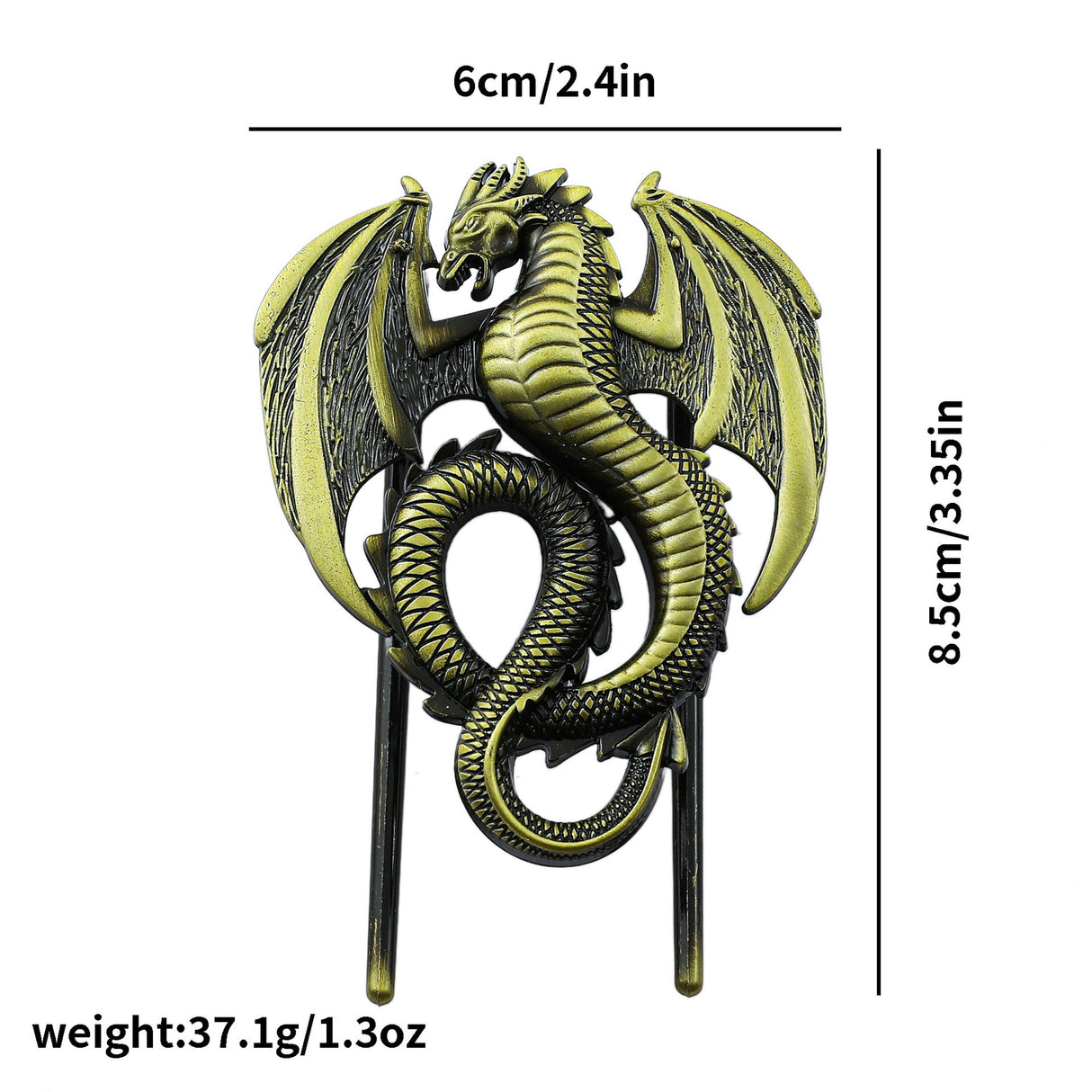 1pc dragon metal clip (c25111808)