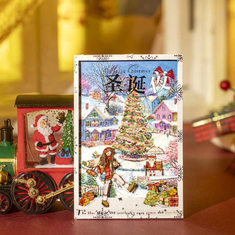 30pcs PET+WASHI Christmas sticker book (TZB25072101)