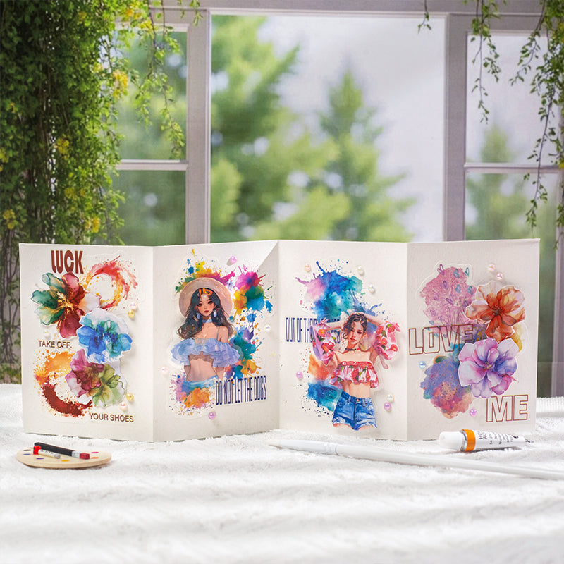 50pcs paint color sticker pack(S25071503)