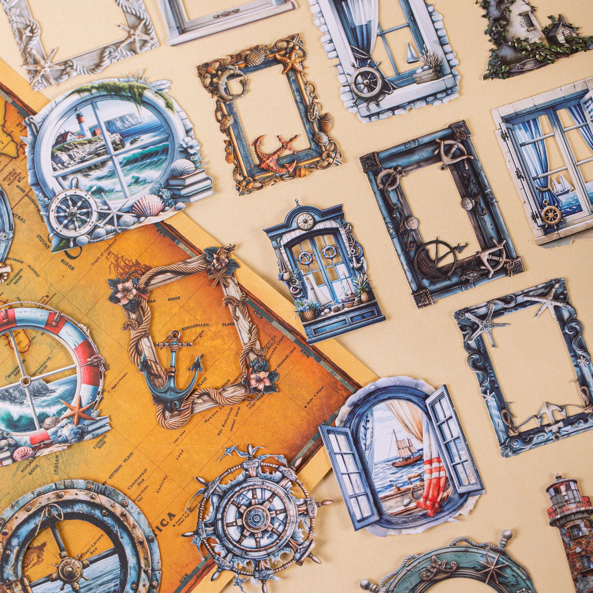 10pcs maritime card-sticker pack (S25070803)