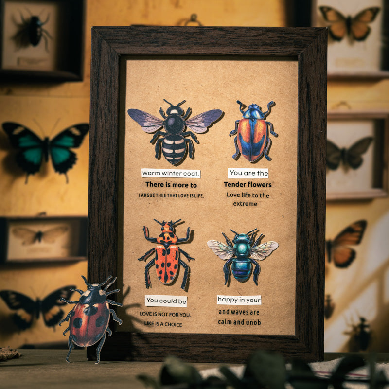 100pcs insect collector sticker pack (S25082506)