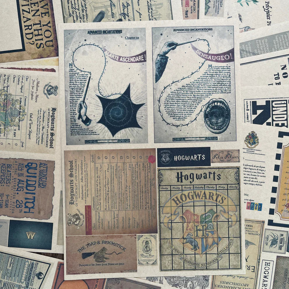 A4 size Hogwarts Style paper & sticker 25 pcs(S26011205)