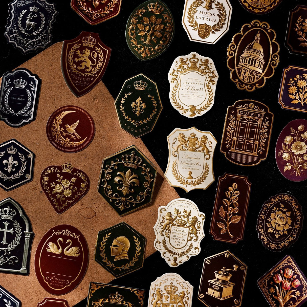 15pcs vintage label sticker pack(S26071207)