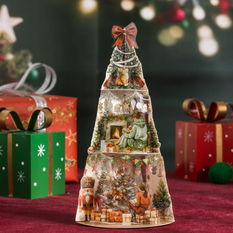 18sheets Christmas pre-cut sticker book (TZB25072003)