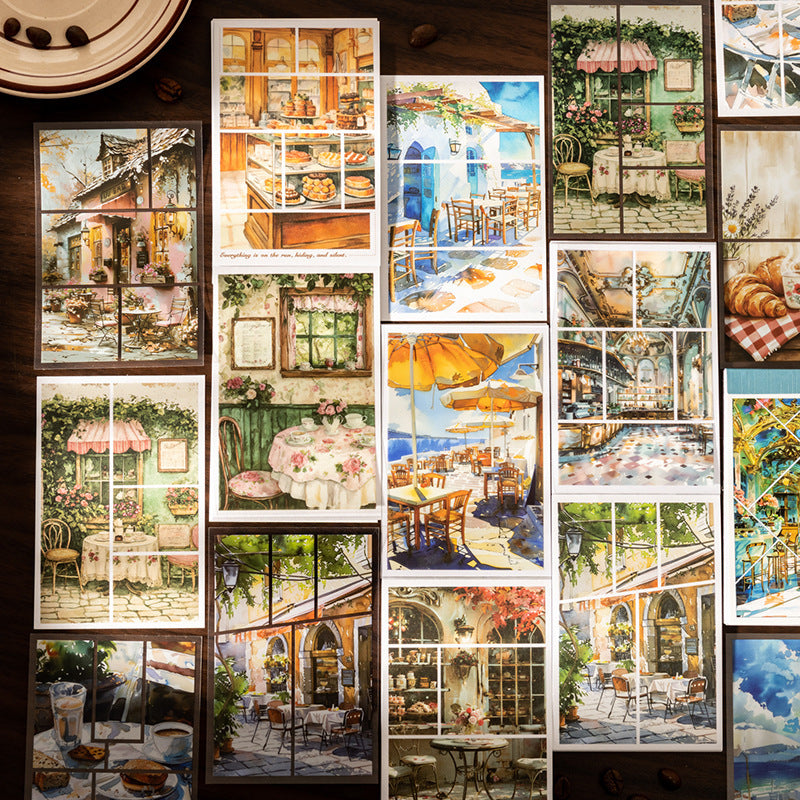 30sheets coffee sticker book (TZB25051903)