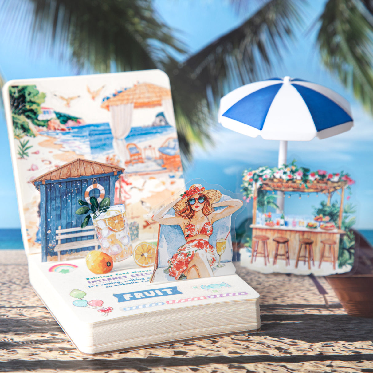 20pcs holiday style sticker pack (S25070405)