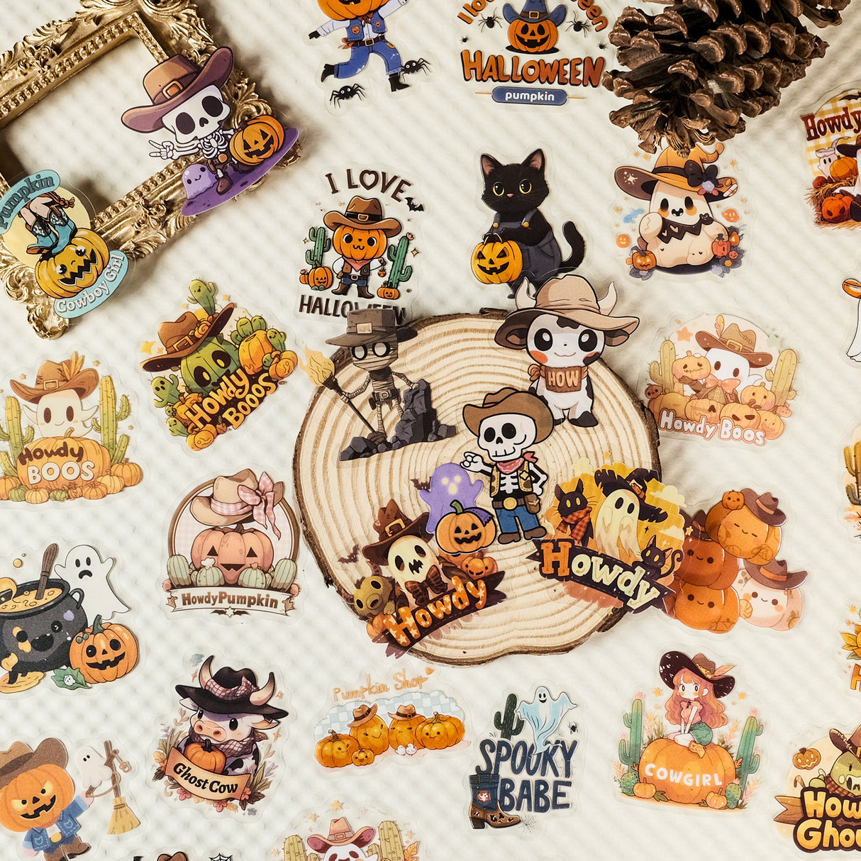 56pcs halloween PET- sticker pack (S25091706)