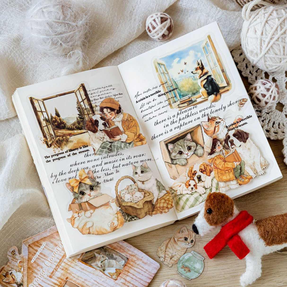 40pcs cat and dog sticker pack (S25070407)