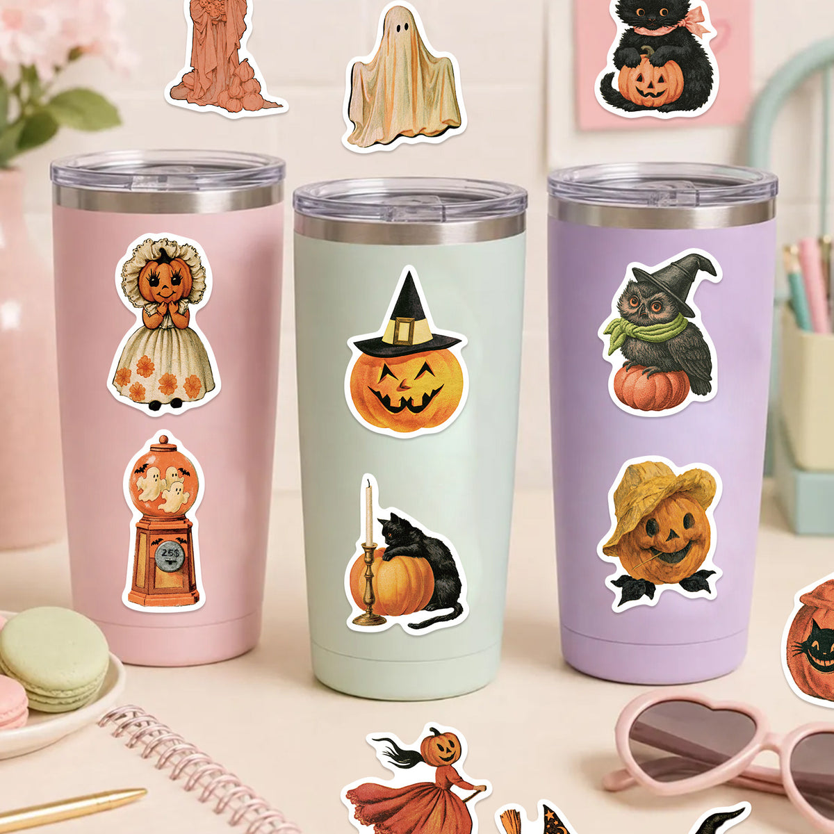 50pcs halloween sticker pack(S26090101)