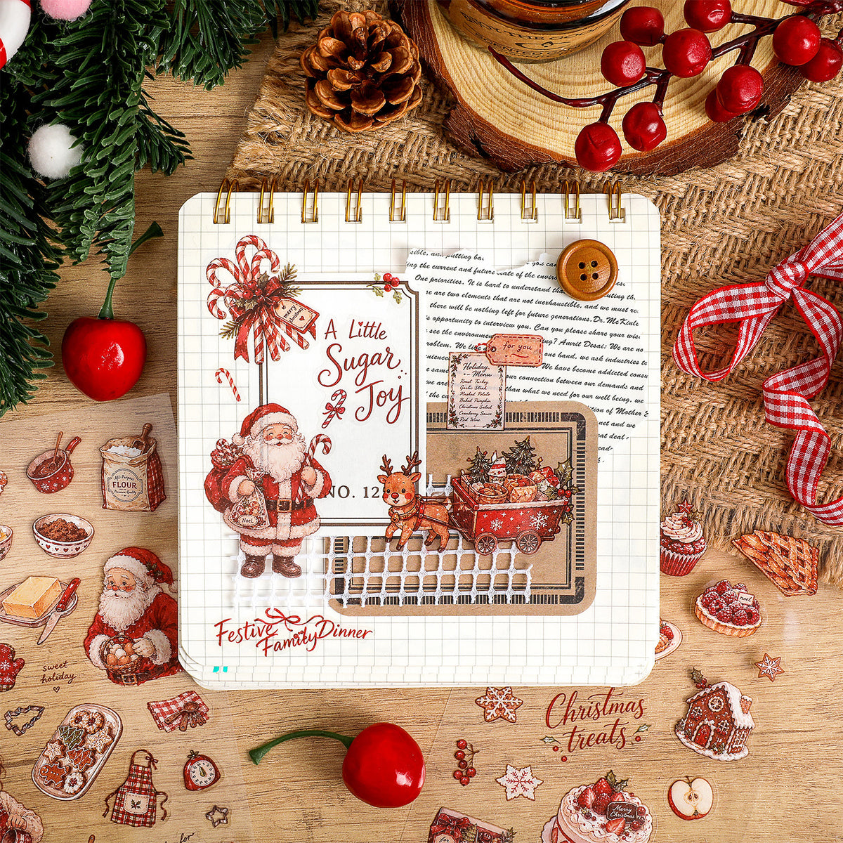 Christmas sticker pack 6 sheets(S26090908)
