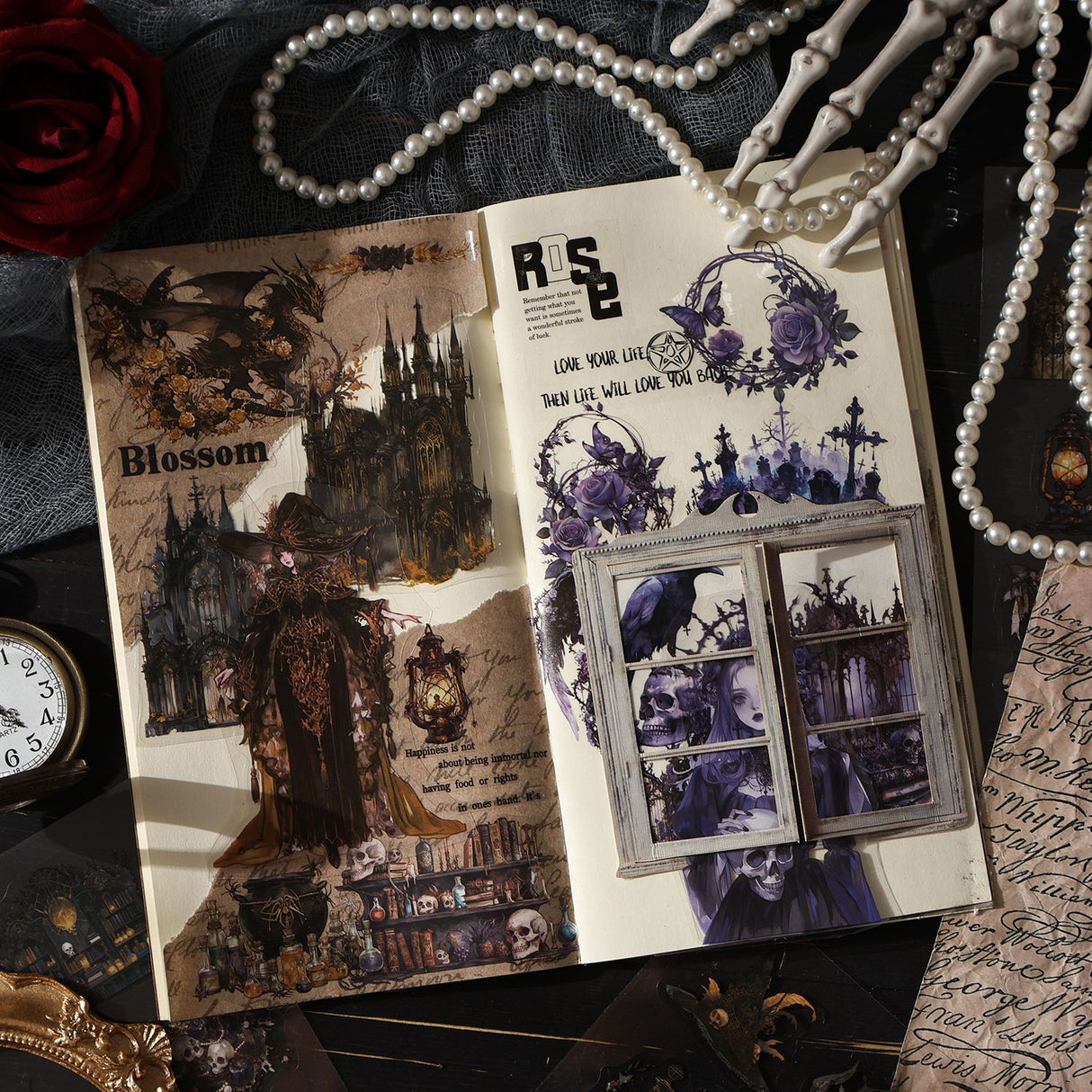 20pcs gothic PET-sticker book (TZB25090804)