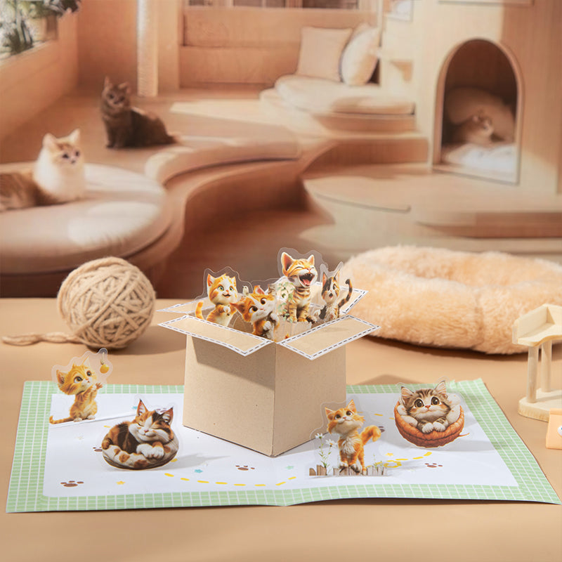 50pcs cute kitty PET- sticker pack (S25072201)