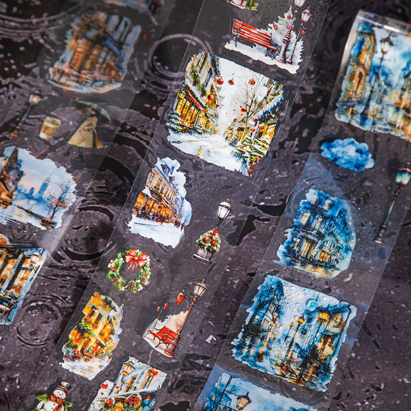 1 roll night scene pre-cut PET-tape (T25070401)