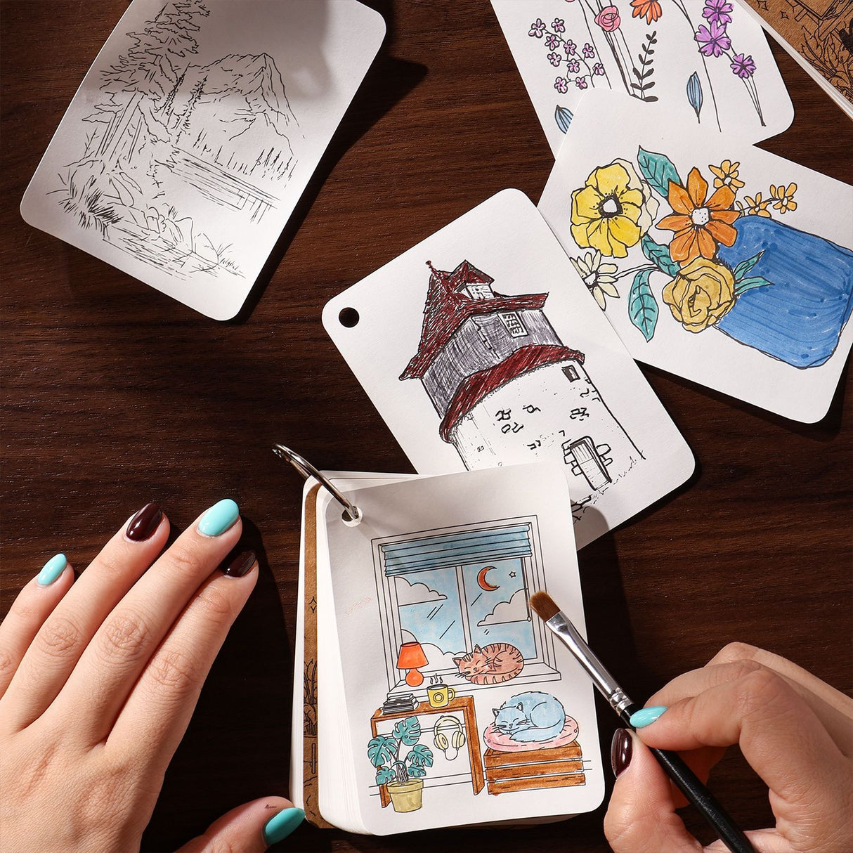 80pcs painting paper pack(C26052904)