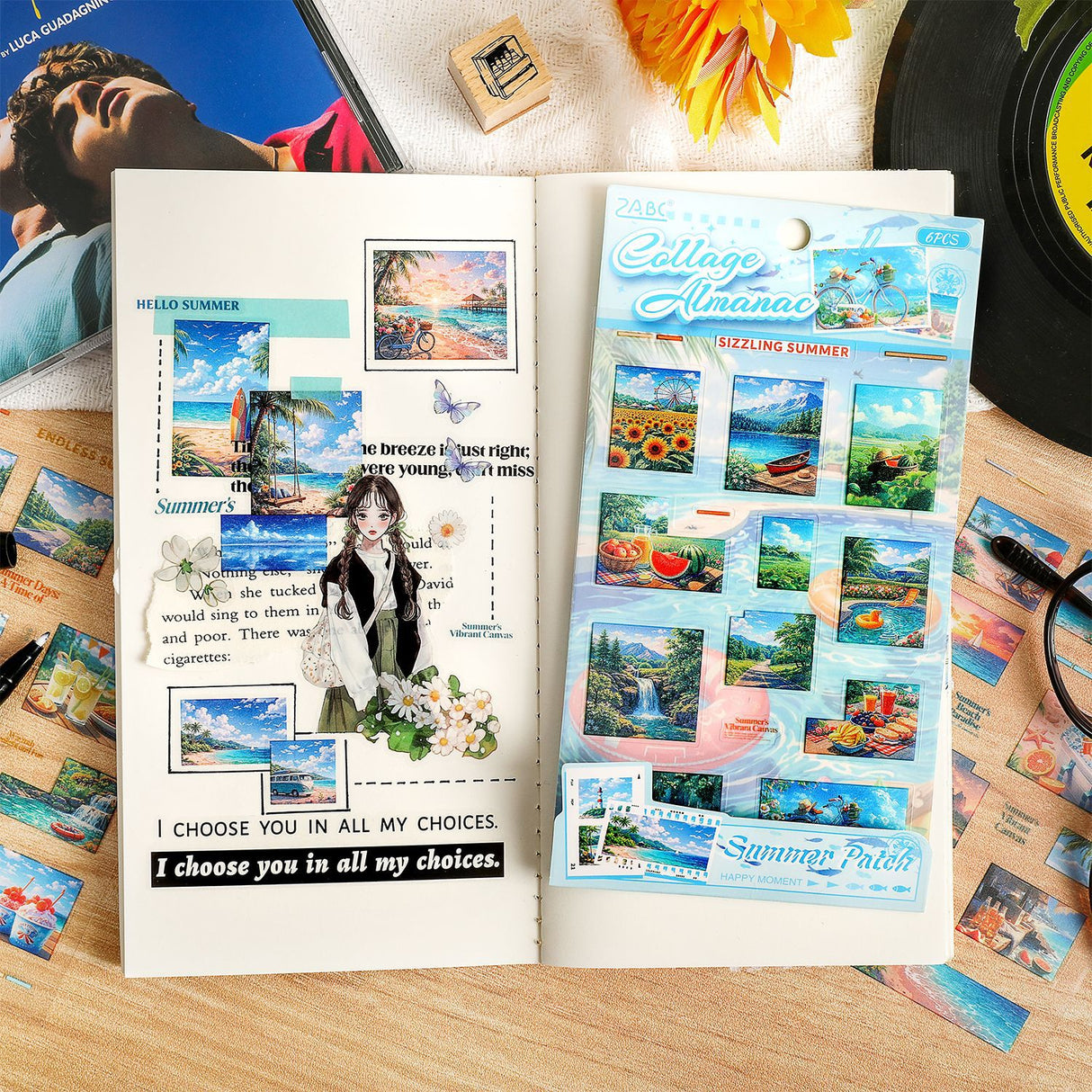 6 sheets view sticker pack(S26052905)