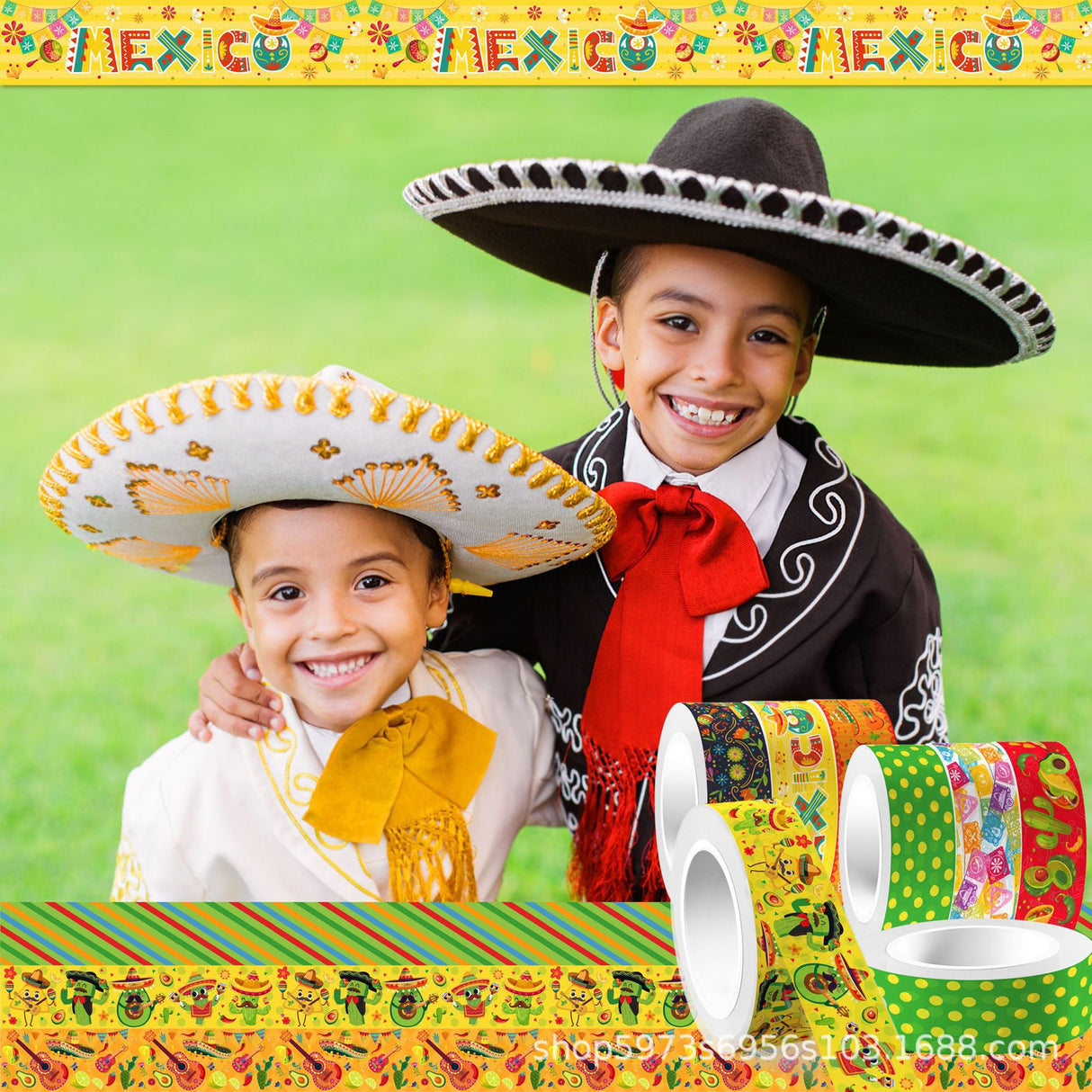 12rolls Mexico washi-tape(T26033006)