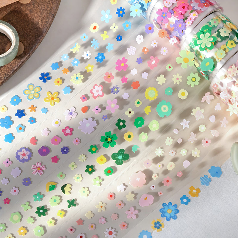 1 roll mini flower pre-cut PET-tape(T26061602)