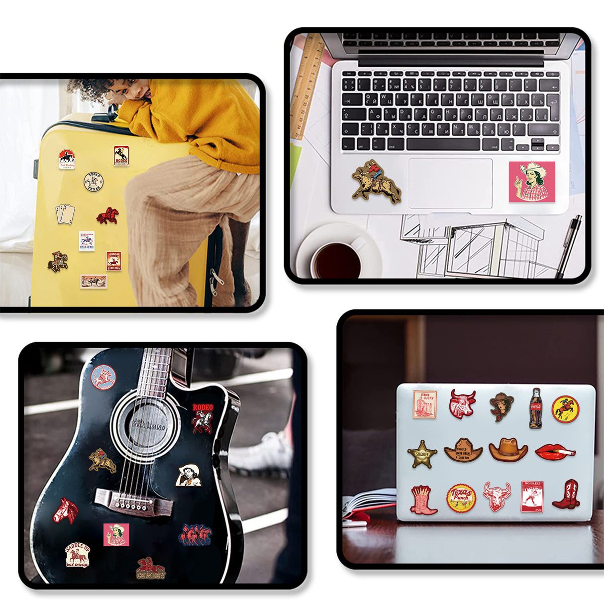 50pcs west cowboy sticker pack (S25081105)