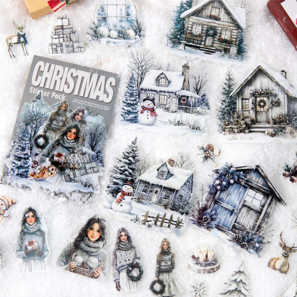 40pcs christmas PET-sticker pack (S25102803)