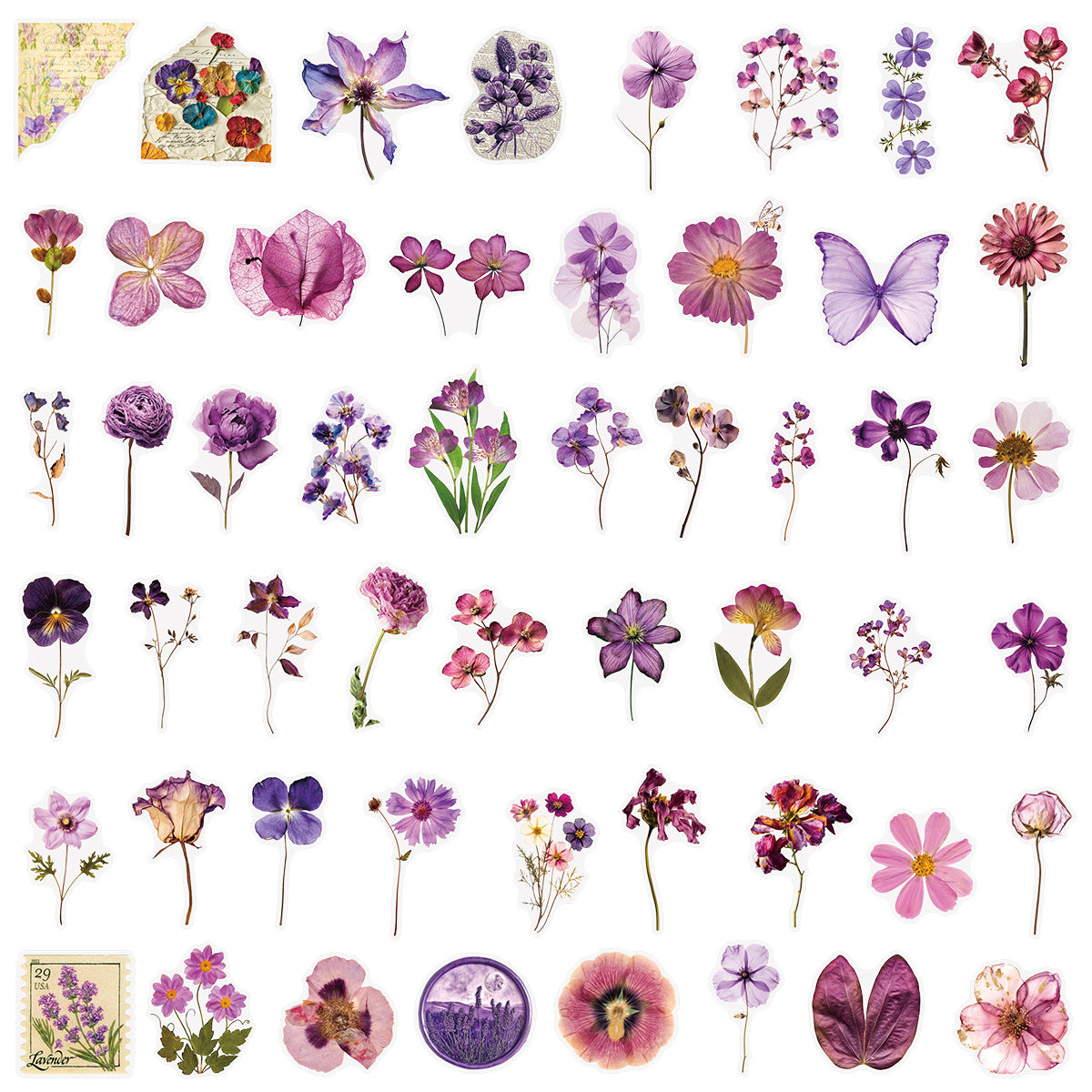 200pcs flower sticker pack (s26061803)