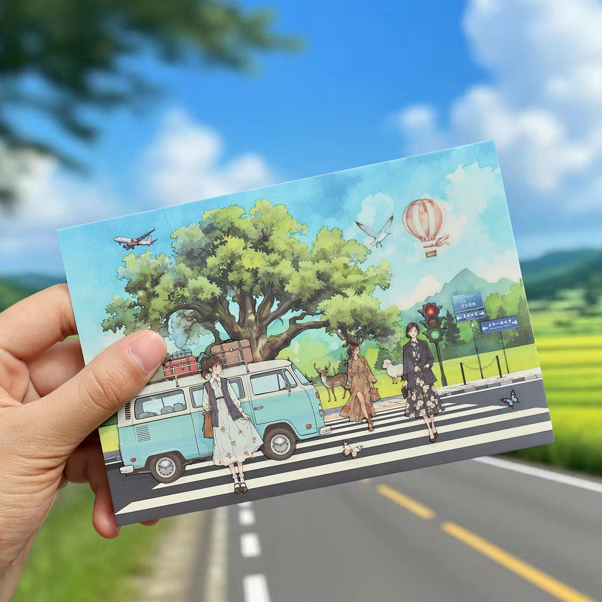 3pcs landscape sticker pack (S25081805)