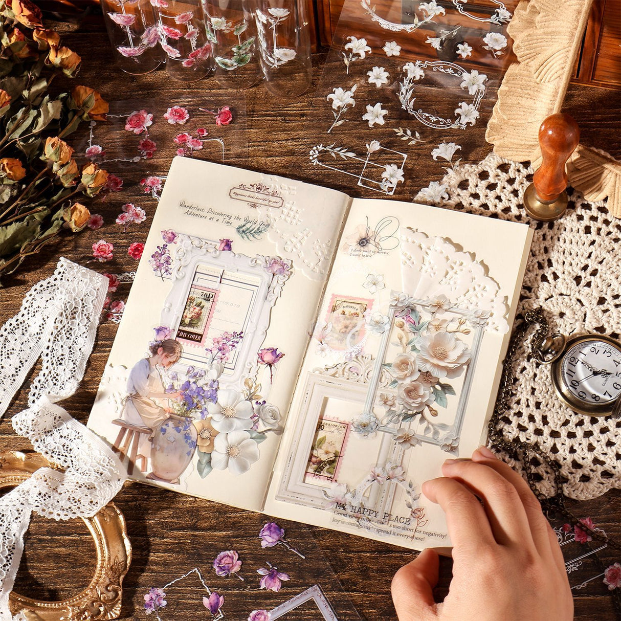 4sheets flora frame sticker pack(S26050709)
