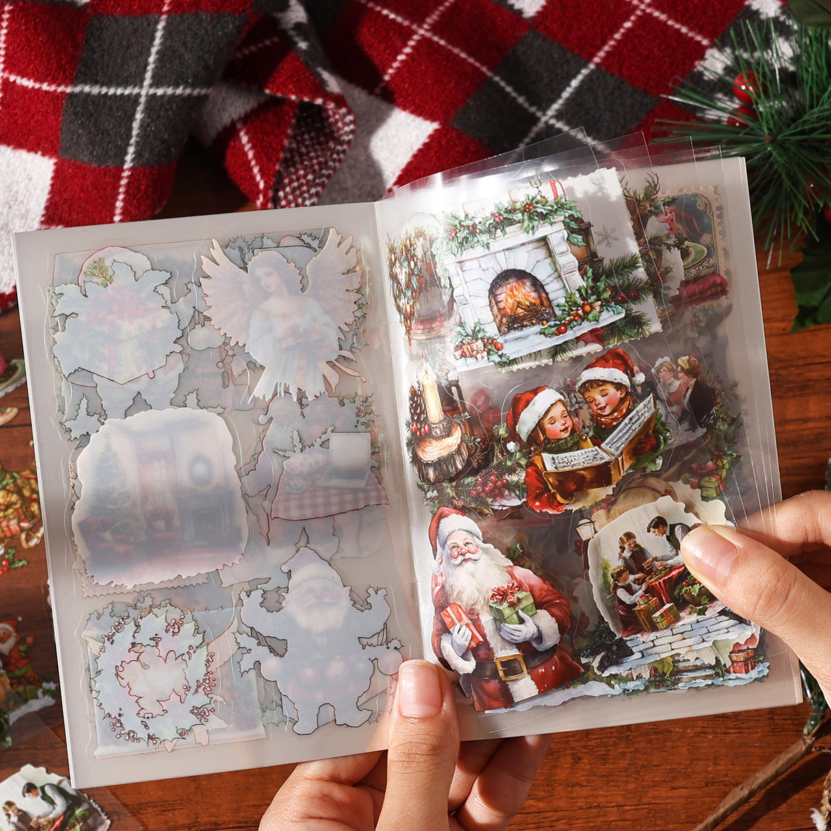 20sheets Christmas PET-sticker book (TZB25081102)