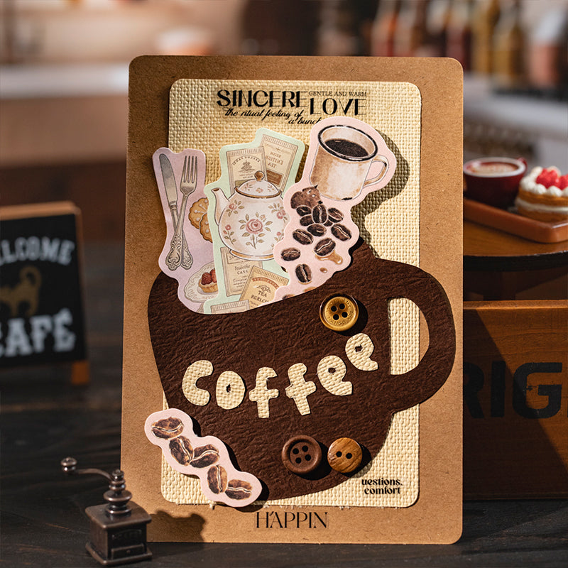 10pcs coffee time sticker pack(S26052104)