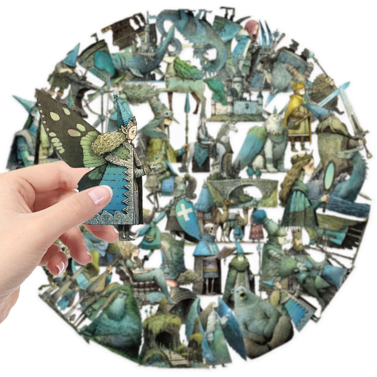 50pcs magic fairy world sticker pack (S25111803)