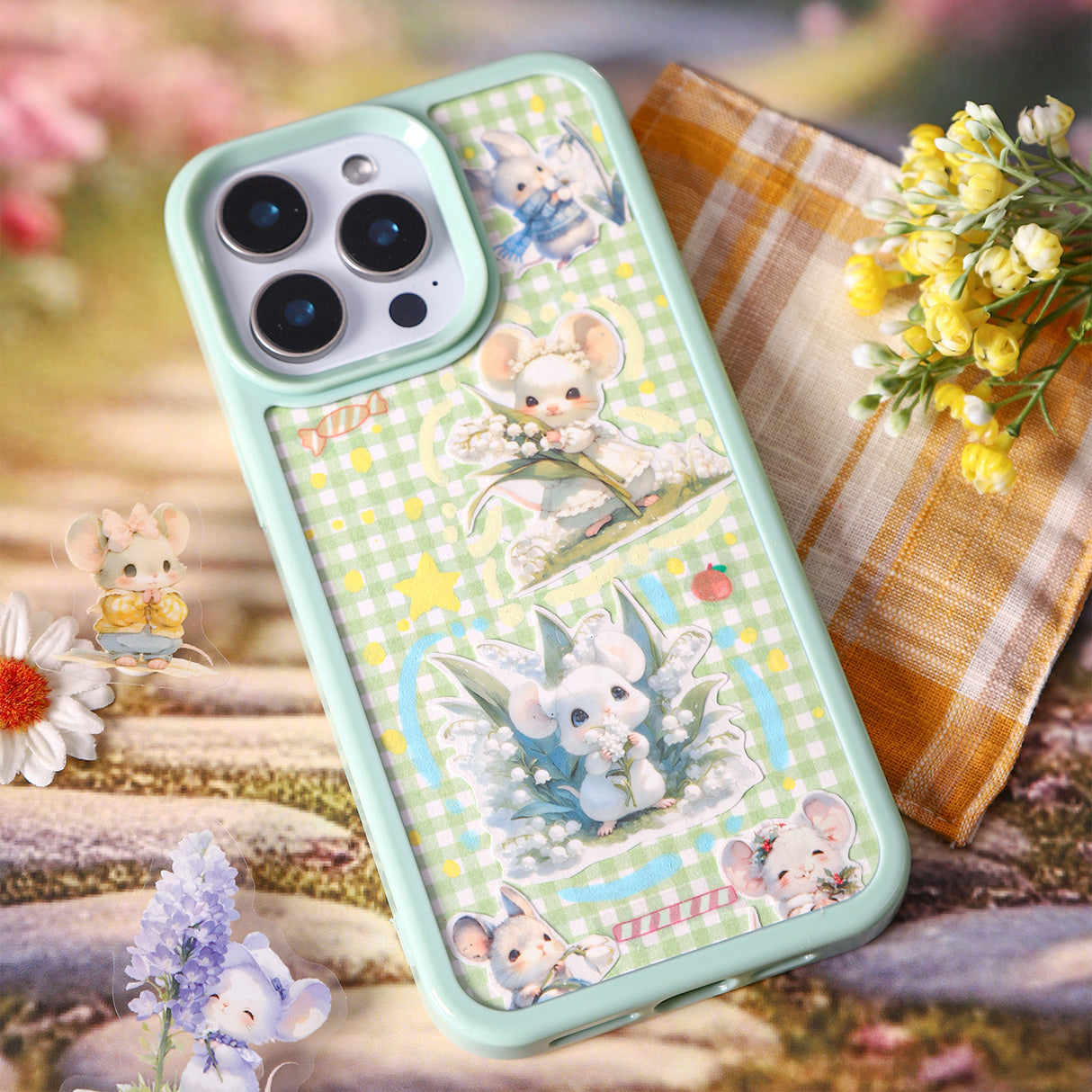 15pcs mouse zizi little dairy sticker pack (S25070804)