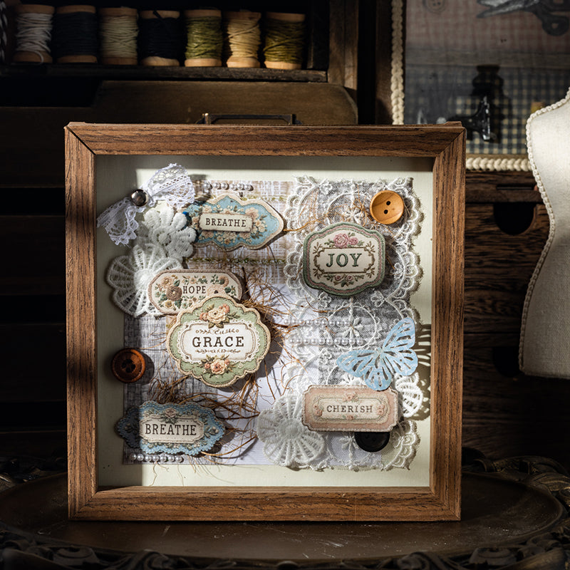 20pcs flower words label sticker pack (S25091504)