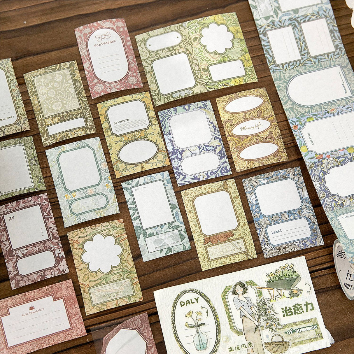 1 roll floral washi-tape(T26061009)