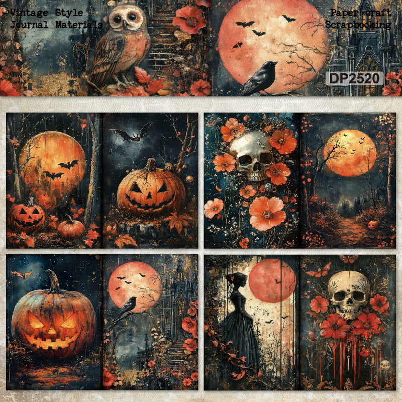 8pcs A5 size halloween paper pack (P25062008)
