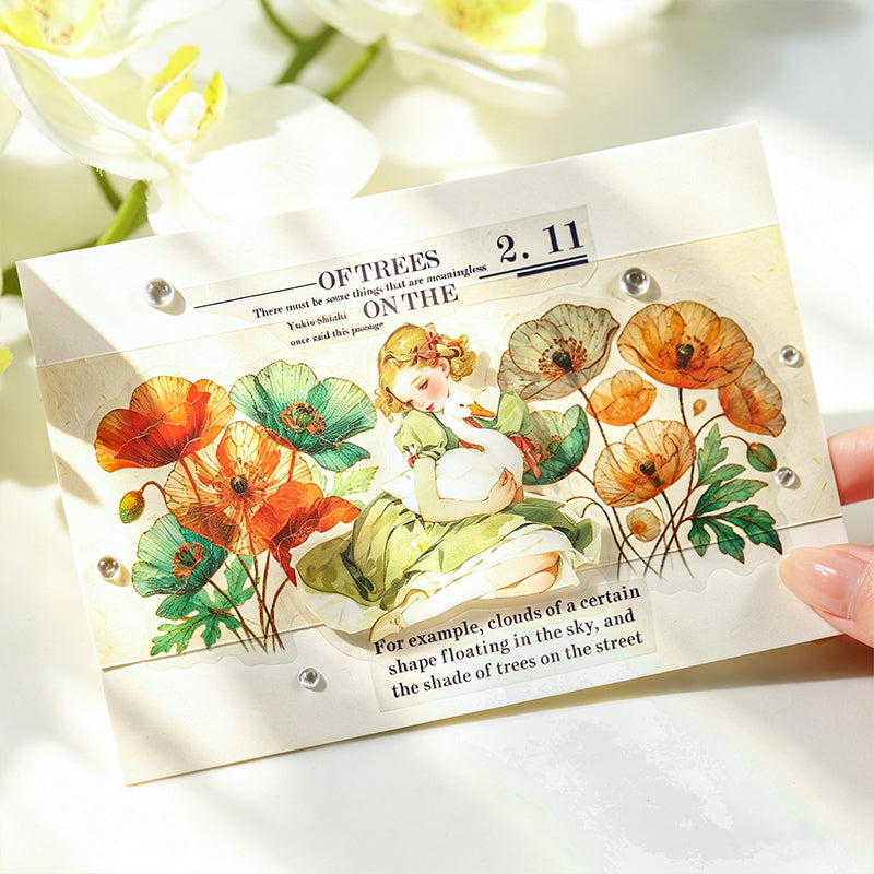 20pcs flower sticker pack(S26071106)