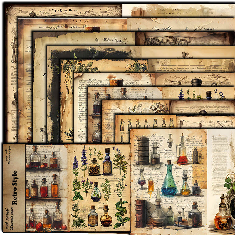 10pcs botanical Lab paper pack (P26061704)