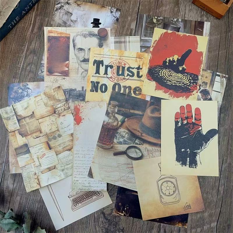 42pcs Detective sticker+paper pack (p25062803)