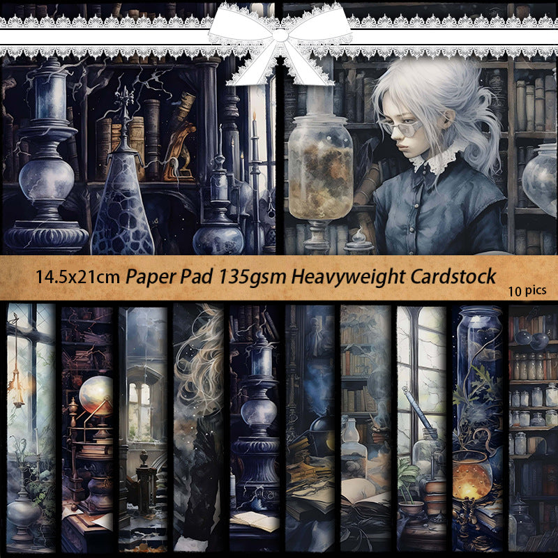 10pcs dark gothic Lab paper pack (P26061706)