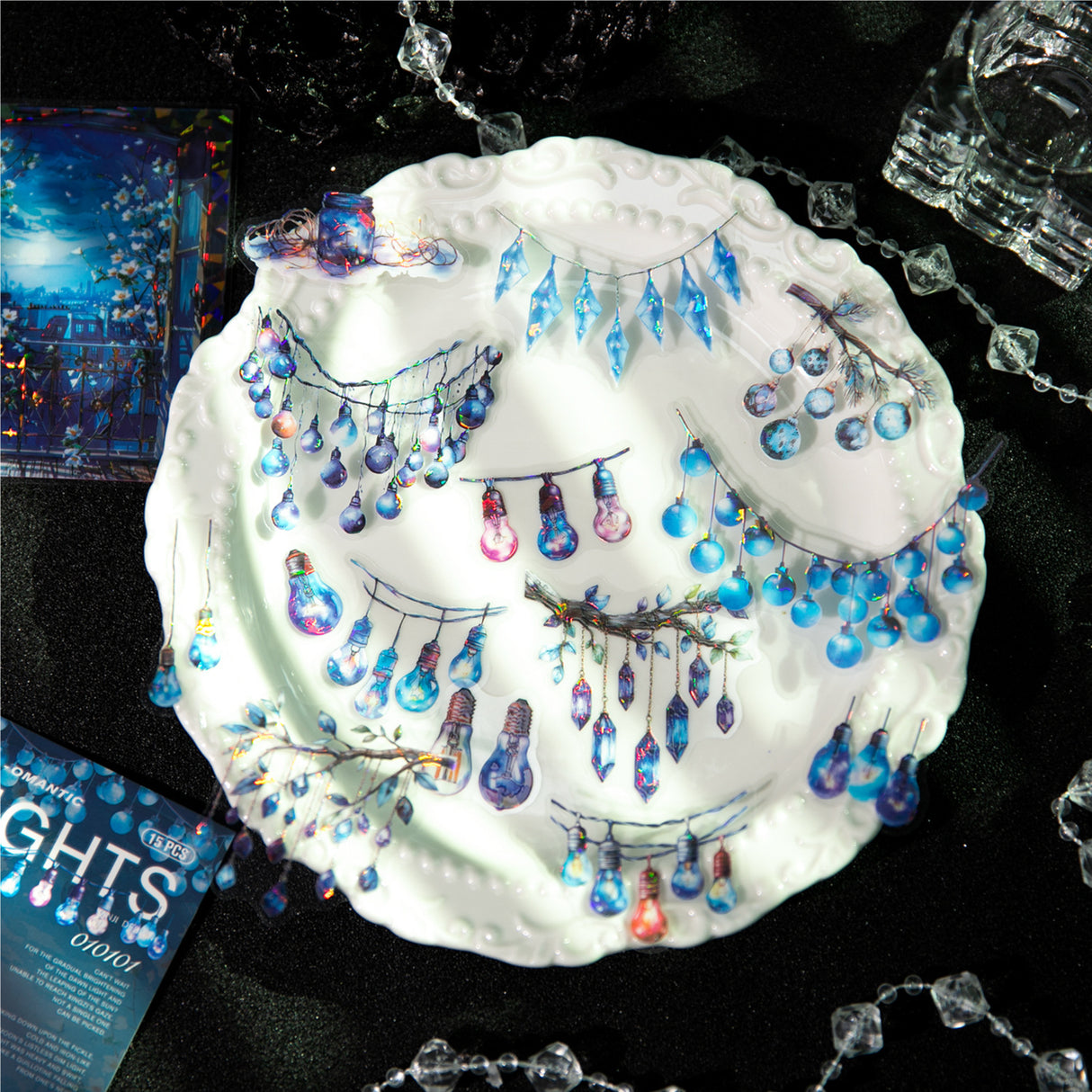 15pcs lights sticker pack (S25071101)