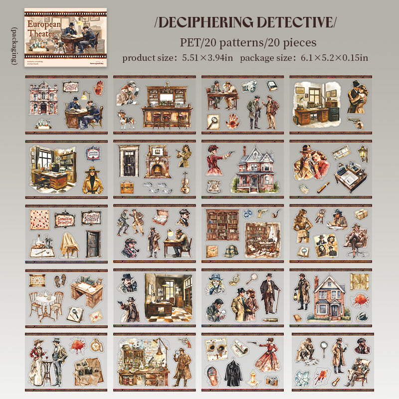 20sheets theater pre-cut sticker book (TZB26040705)